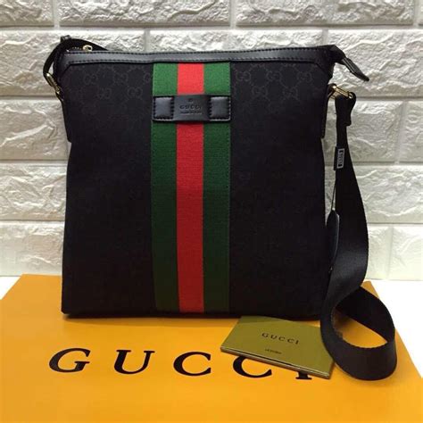 gucci nylon sling bag|gucci sling bag men price.